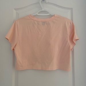 Peach Cropped Tee